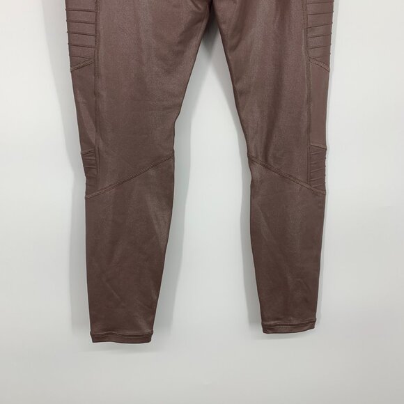 Athleta Leggings Inclination Moto Shimmer Tight Powervita High Rise - Picture 10 of 11